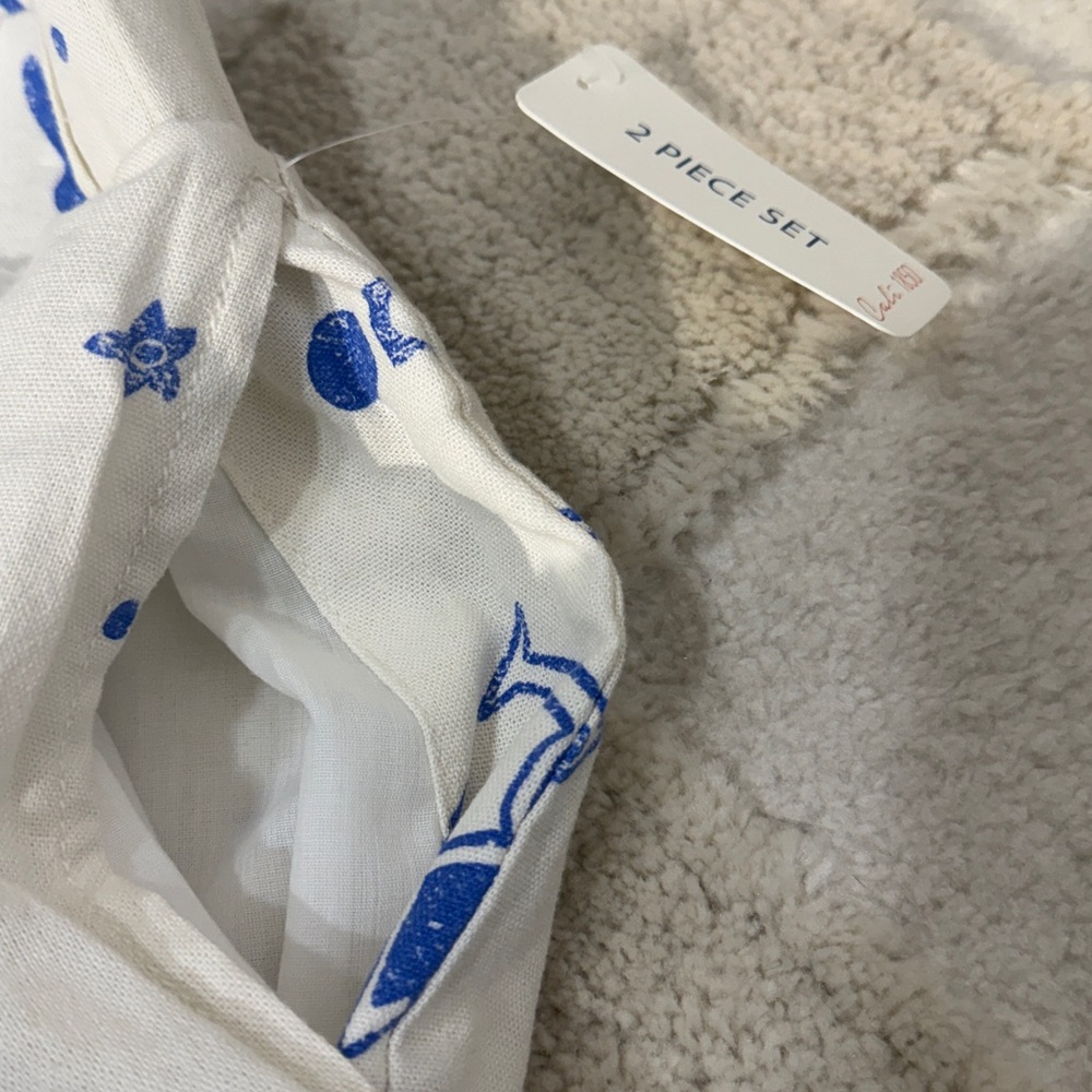 CALI 1850 Printed Linen Shirt & Short Set - Picture 11 of 16